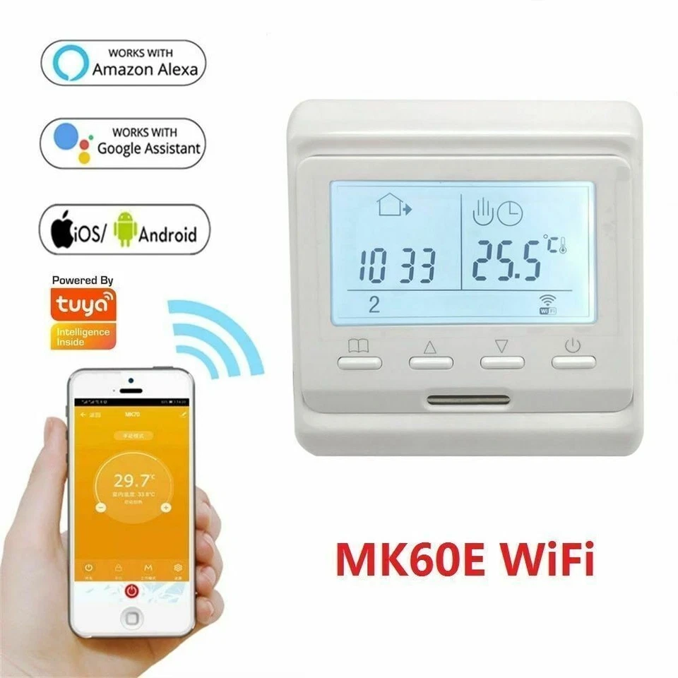 Tuya Smart Thermostat WiFi Temperature Controller for Floor Heating/ Water/Gas// - Image 3 of 4