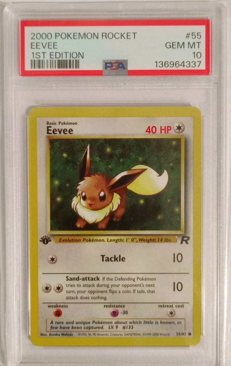 Eevee Pokémon TCG Professional Sports Authenticator (PSA) Grade 10