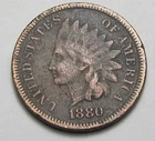 1880 INDIAN HEAD CENT,PARTIAL LIBERTY, NICE COIN!!!!(A2)