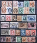 US Stamp Collection 1851-1898 Lot of 34 Scott # 11/286 Used