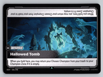 Hallowed Tomb  -Battlefield - Riftbound Origins - League of Legends