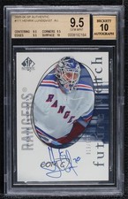 2005 SP Authentic Future Watch Henrik Lundqvist BGS 9.5 GEM MINT Auto HOF 0c3