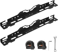 Wheel Alignment Tool with 2 Measuring Tapes, Automotive Tools Matte Black Toe Al