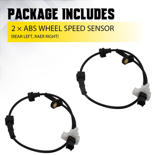 Pair ABS Wheel Speed Rear Sensor Left & Fit Right Honda 2008 Accord 09-2012 USA - Foto 2 di 11