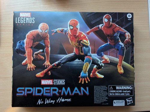 Marvel Legends Spider-Man No Way Home Three-Pack Tom H Andrew G Toby M Figures
