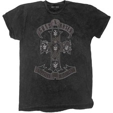 Image of Guns N' Roses Kids T-Shirt: Monochrome Cross (Wash Collection) OFFICIAL NEW