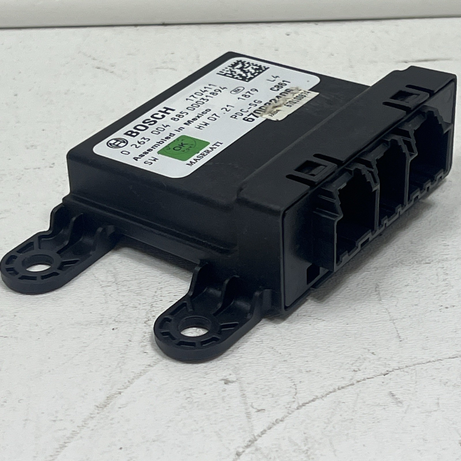 2017 - 2020 MASERATI GHIBLI PARK PARKING AID ASSIST CONTROL MODULE OEM 670100874
