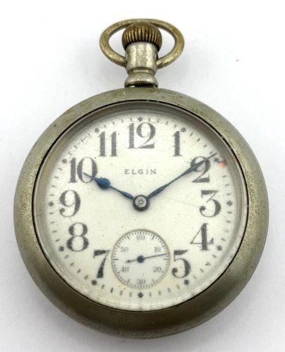 Elgin Antique Mechanical Pocket Watch  15J  18s  Gr.317  16739801 DOESN'T WORK
