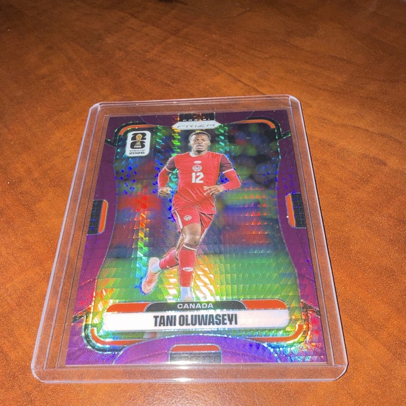 2026 Panini Prizm FIFA World Cup Purple Hyper Tani Oluwaseyi /299 Canada