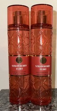 Bath  Body Works STRAWBERRY FLIRT Fine Fragrance Mist Set of 2