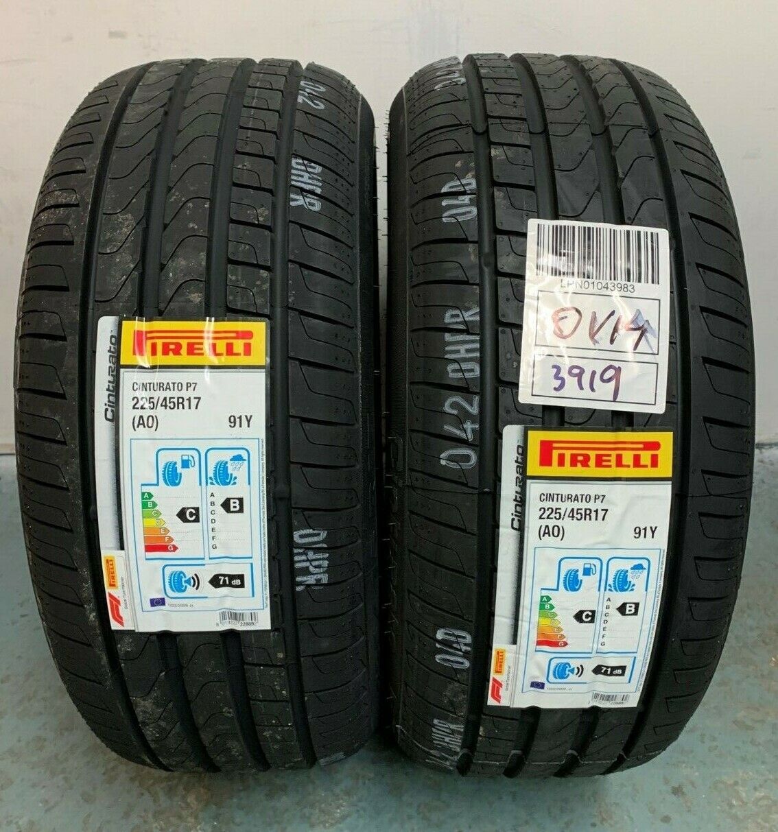 Paq. 2 Llantas 225/45 R17 Pirelli Cinturato P7 A/s 91h Rf