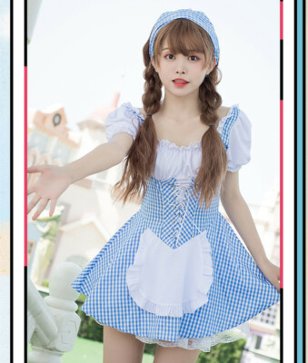 Women Maid Outfit Costume Kawaii Lolita Daily Dress Party Cosplay Japanese kawai