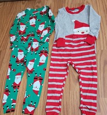 CARTER'S Christmas Cotton 2 Pc Pajamas Size 18 Months Lot Of 2 New
