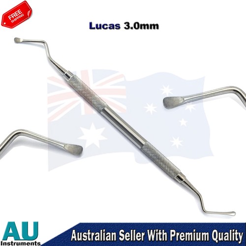 Dental Lucas Bone Curettes Surgical Instruments Cyst Removal Extraction Lab - Bild 5 von 6