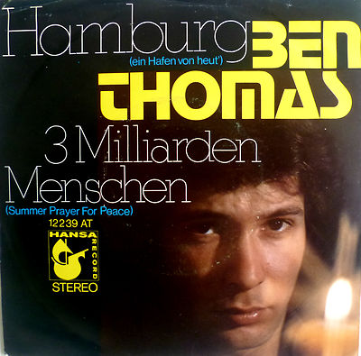 7'' 1972 RARE IN MINT- ! BEN THOMAS : Hamburg