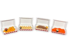 Set of 4 Mini Brands FOODIES TGI Fridays Dumplings Wings Fried Dollhouse Size