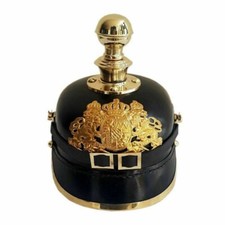 Vintage Imperial German Officer’s Pickelhaube Helmet Militaria Leather Prussia