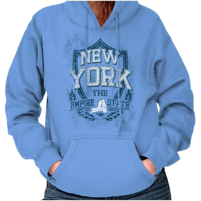 New York State Motto Souvenir Tourist NY Gift Adult Long Sleeve Hoodie