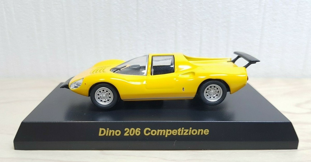 Kyosho 1/64 FERRARI DINO 206 COMPETIZIONE YELLOW diecast car model