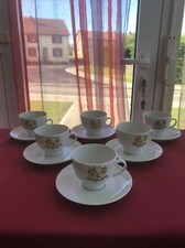 6 Tassen Mit Untertassen Aus Porzellan Seltmann Weiden Bavaria 6 (J)
