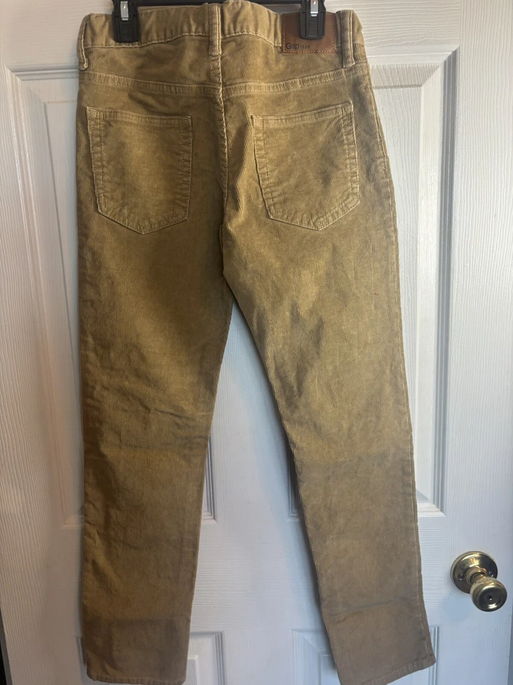 Gap Kids Girls Chino Khaki Brown Corduroys Size 12 Slim - Image 4 of 4