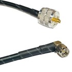 RFC195 Silver PL259 UHF Male to SMA MALE ANGLE Coax RF Cable USA Lot