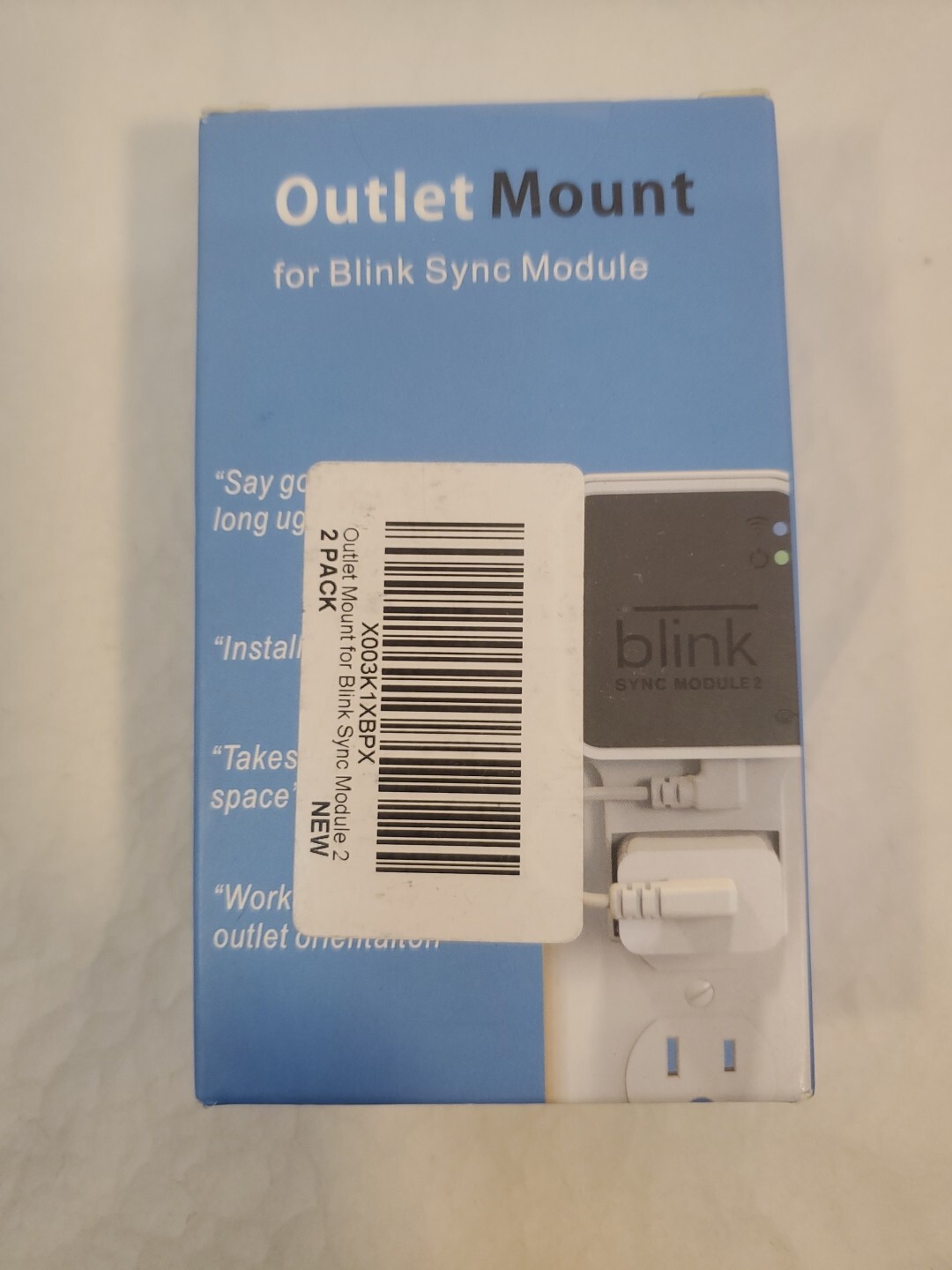 Outlet Wall Mount for Blink Sync Module 2, Mount Bracket Holder for Blink...-image
