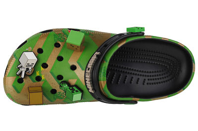 NWT Crocs Elevated Clog Minecraft Grass Block GREEN/MULTI | eBay display picture 3