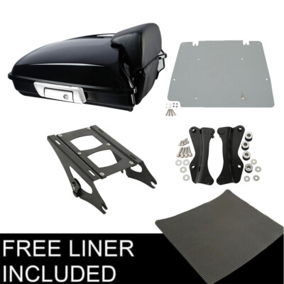 Razor Trunk Backrest Mount Rack Docking Plate Fit For Harley Touring 2014-2026