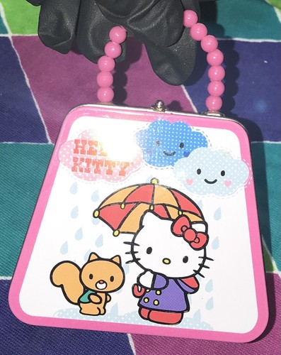 MINI MONEDERO HELLO KITTY CON ASAS, PVC ROSA Y BLANCO, ¡SANRIO 2005! - Imagen 14 de 20