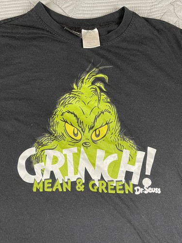 The Grinch Mens T shirt Size M Black | eBay