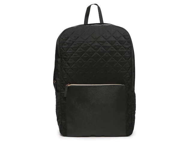 ★NOIAGO★ Quilted Flip Backpack Black Black Quilted Backpack ~ Brand New (11