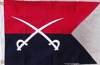 HEAVY COTTON CUSTER'S 7TH CAVALRY FLAG - NEW SEWN SEVENTH USA CAVALRY 7 TH
