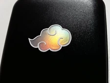 Akatsuki Symbol Naruto Holo Silver Chrome Sticker Vinyl Decal Windows Waterproof