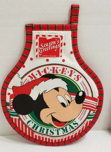 Juego de 2 porta ollas de Navidad FRANCO Mickey Mouse nuevo de colección - Imagen 4 de 6