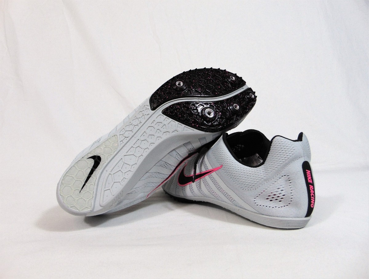 Nike Zoom D Racing Distance Platinum Track Spikes Shoes Sz