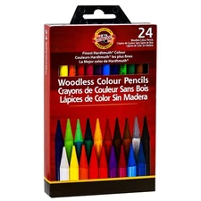 Koh-I-Noor Progresso Woodless Colour Pencils FA8758.24, 24 Color Set