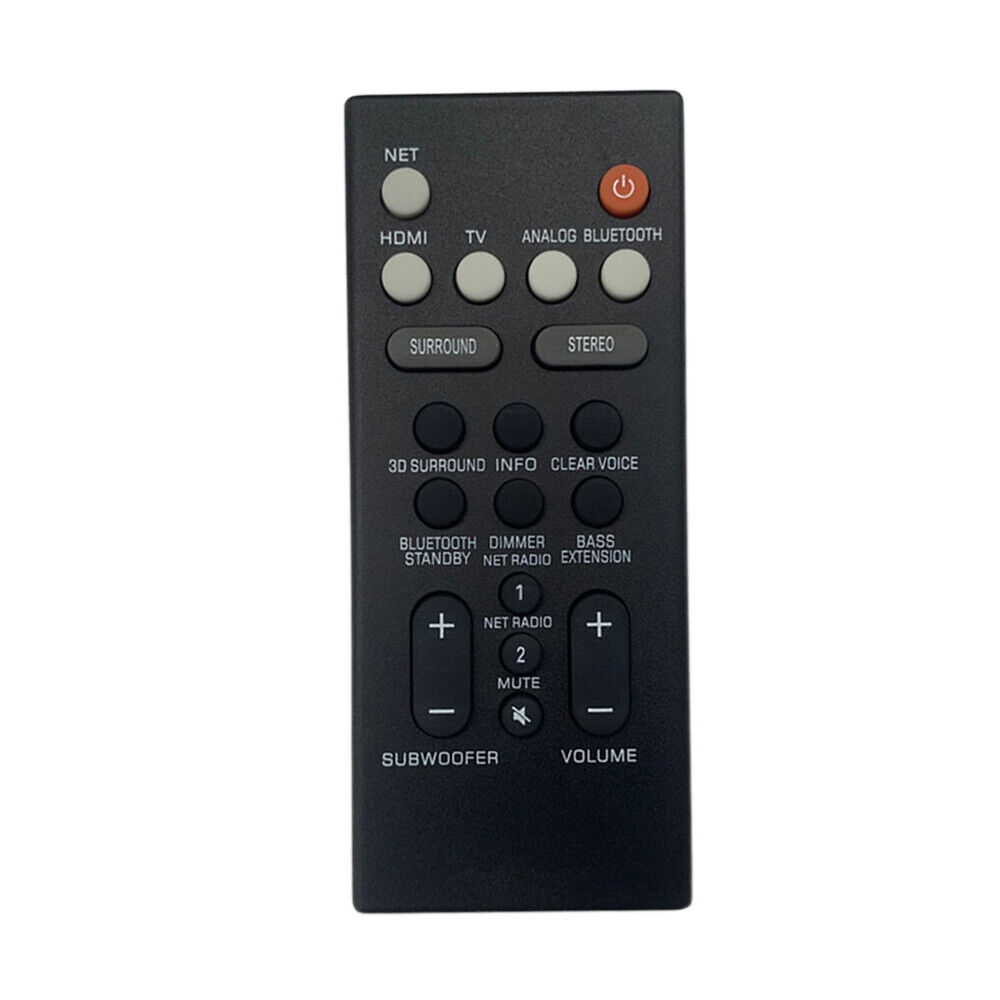 New Remote Control For Yamaha YAS-108 ATS1080 YAS108 SoundBar | eBay