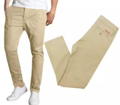 Men's Slim-Fit Cotton-Stretch Chino Twill Pants (Size 30-42) *NEW* FREE SHIPPING