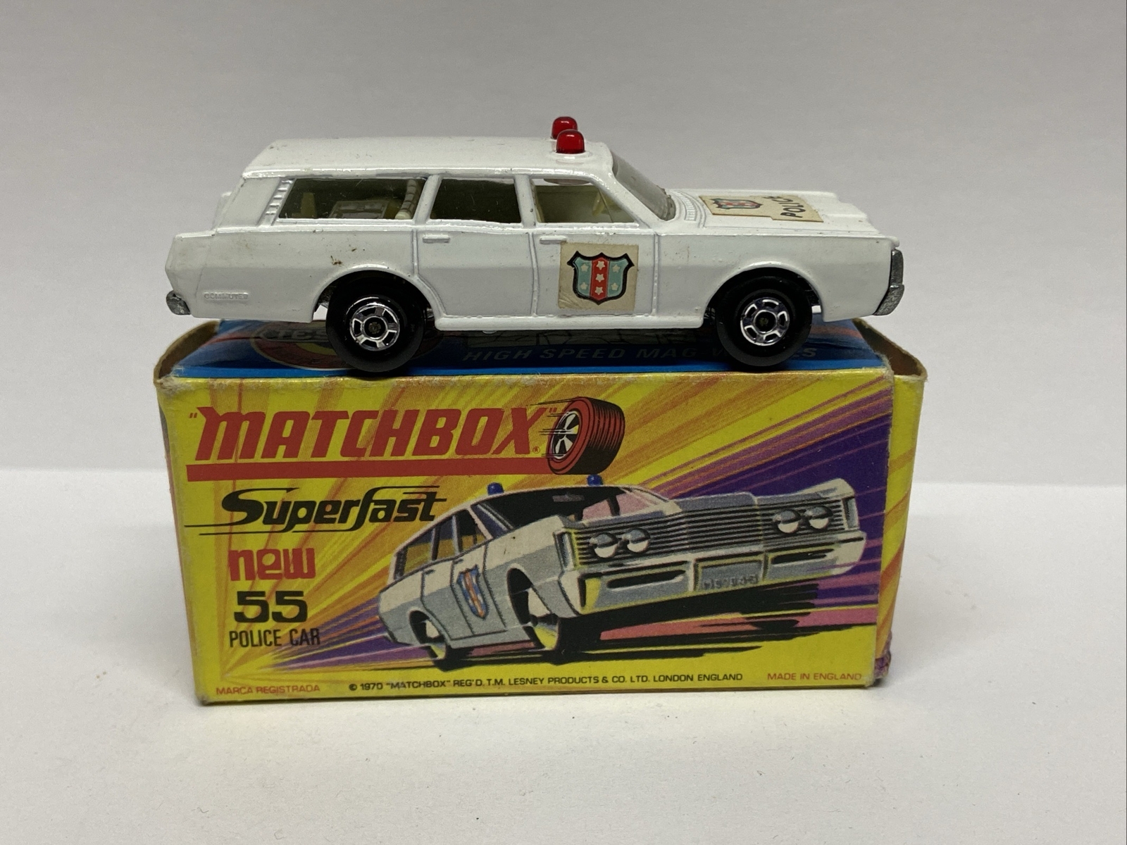 Matchbox 55d, Mercury Police Car - Free Price Guide & Review