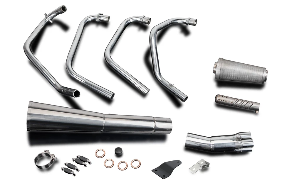 Escape completo Delkevic con silenciador de megáfono de acero inoxidable para CB500 Foto 2 de 4