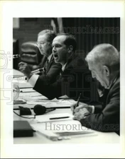 1995 Press Photo Gilbert "Gibby" Andry during St. Bernard political forum