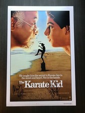 * THE KARATE KID  * signed 12x18 photo poster * MARTIN KOVE & WILLIAM ZABKA * 1