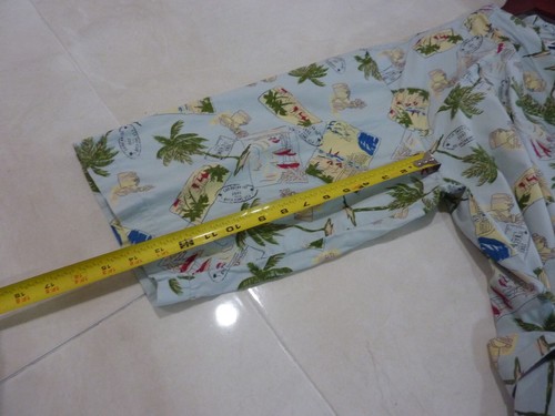VINTAGE CARIBBEAN JOE UNISEX 100 % BAUMWOLLE HAWAII KIMONO STIL MORGENMANTEL 2 TASCHEN GÜRTEL - Bild 11 von 12