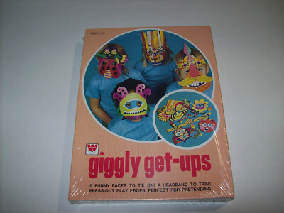 Whitman #4319 Giggly Get-Ups, DIY Children Funny Masks, 1976 Vintage Mask Kit