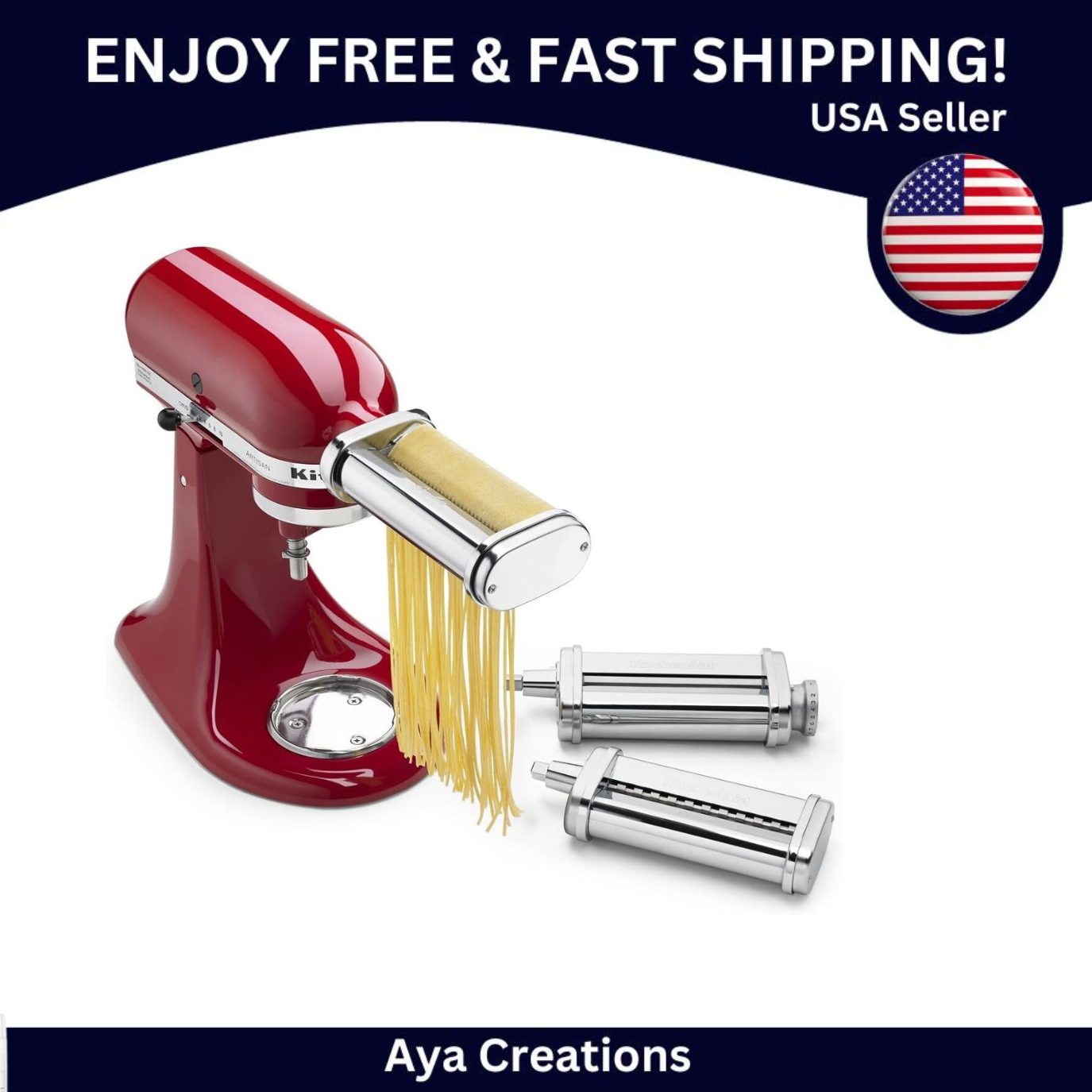 Pasta Roller Perfection KitchenAid KSMPSA Attachment Silver, Fits All Stand eBay