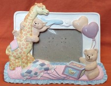Anastasia's Gift Shop Child's Handpainted Photo Frame with Giraffe  Teddybears