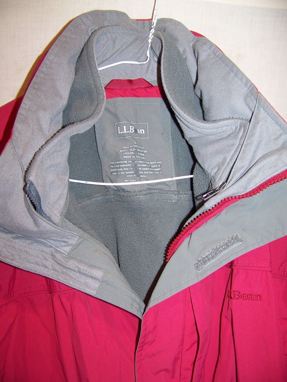 LL Bean Interchange 3in1 Ski Jacket, Men's Large Gem