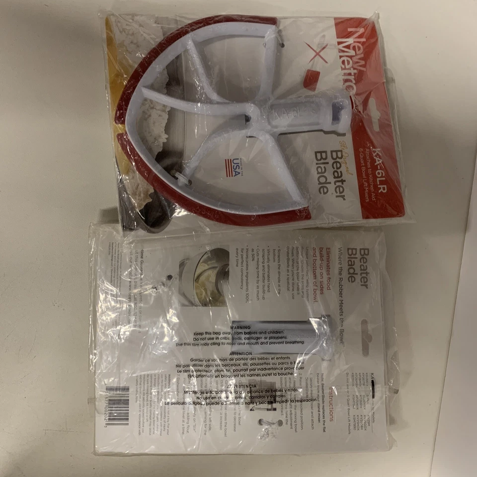 Nueva hoja batidora original Metro KA-6LR funciona con la mayoría KitchenAid tazón de 6 o 7 cuartos-L Foto 4 de 4