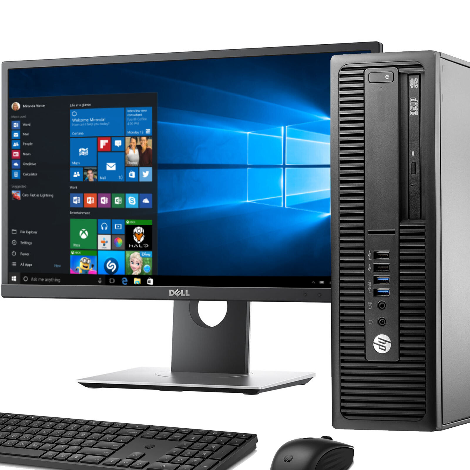 FAST COMPUTER i5 6th QUAD Wi-Fi DESKTOP PC amp; TFT SET 16GB WINDOWS 10  SSD amp; HDD eBay